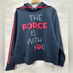 Disney Star Wars Rebel Hoodie Size XL The Force Is With You Drawstring Pullover